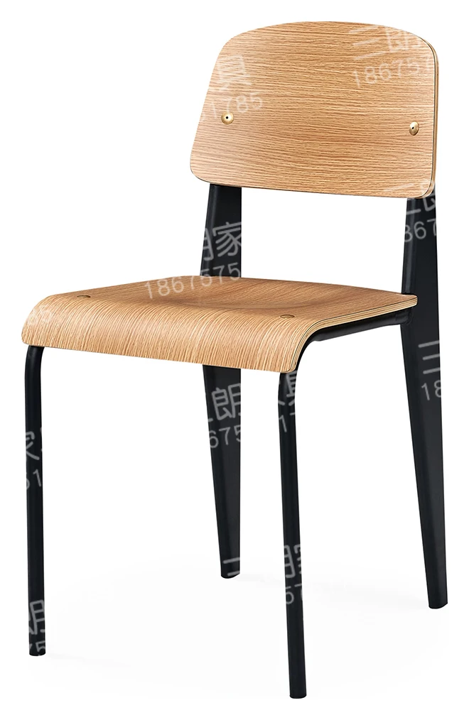 Shenzhen shipping fine bentwood cafe chairs dining restaurant plywood shell bar university canteen furniture table set 6 chairs