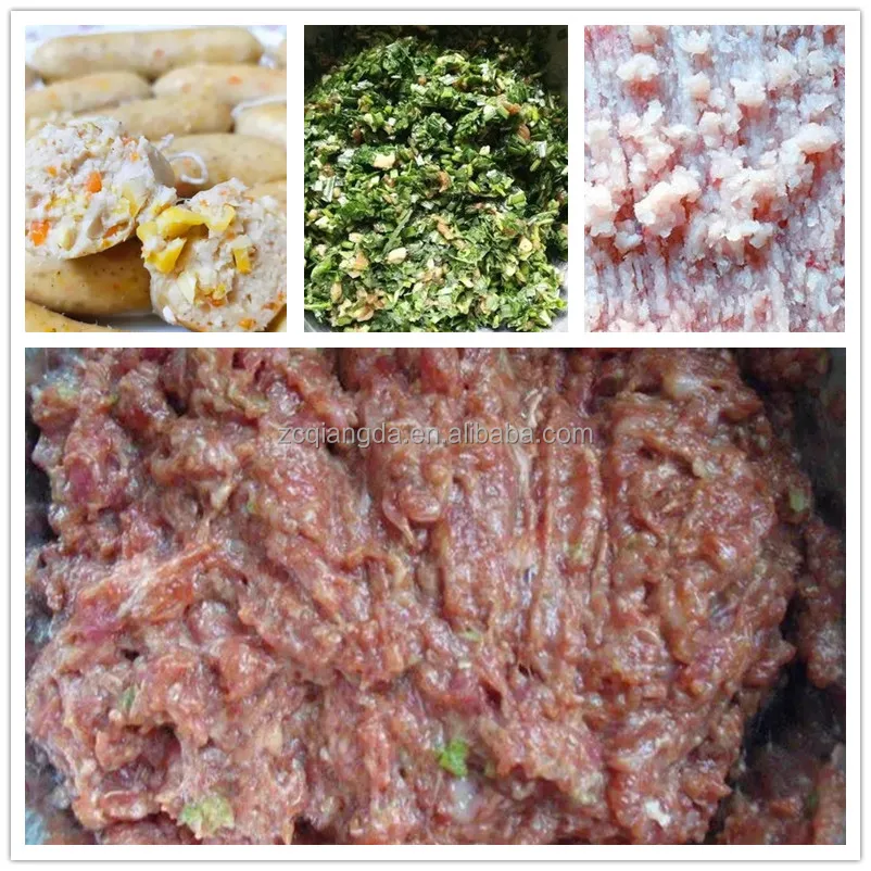 Qiangda make sausage production  rapidly chopping meat bowl cutter mixer meat bowl cutter chopper machine meat bowl cutter