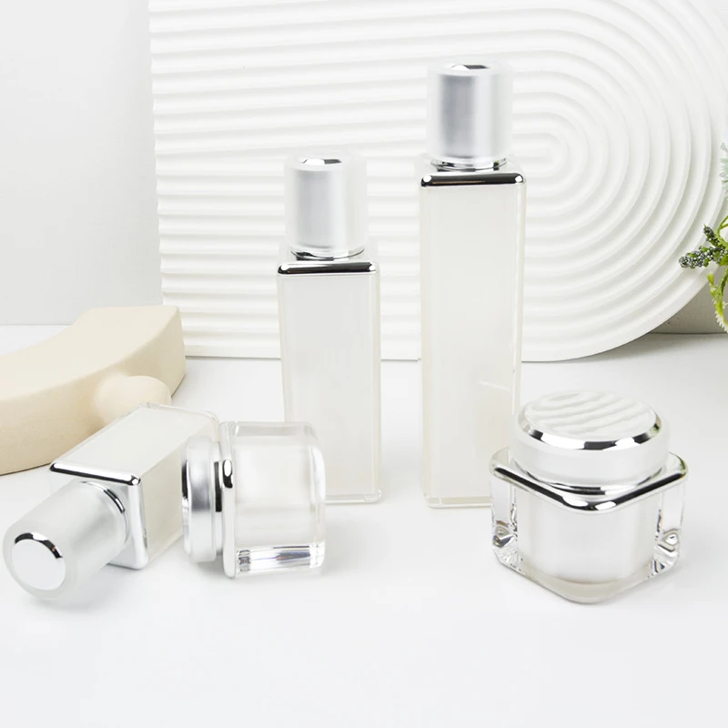 30 г 50 мл 60 100 квадратная акриловая пластиковая бутылка для косметической/косметической упаковки бутылки/пластиковая упаковка ухода за кожей