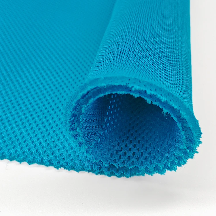 New Style Knit Solid Power Net Mesh Fabric, Wholesale Polyester 3D Spacer Air Foam Mesh Fabric For Sports/
