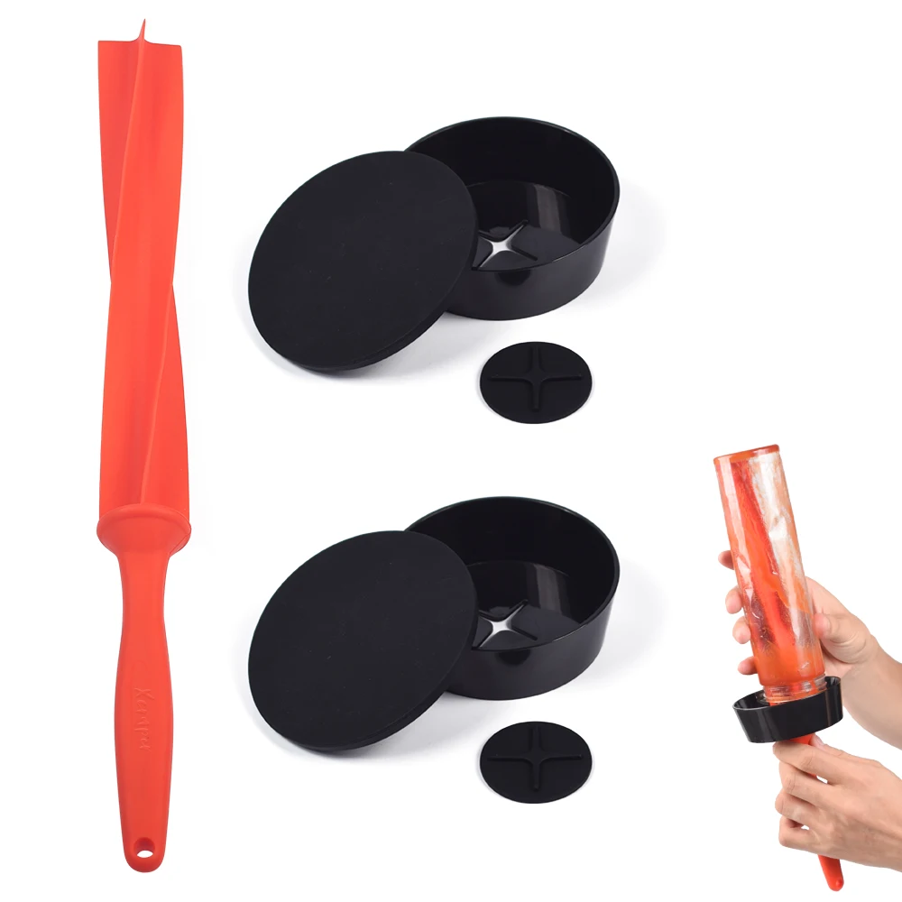 Newsun Xcraper Silicone Home And Kitchen Tools & Accessories Gadgets Professional Container Cleaning And Emptying Kit