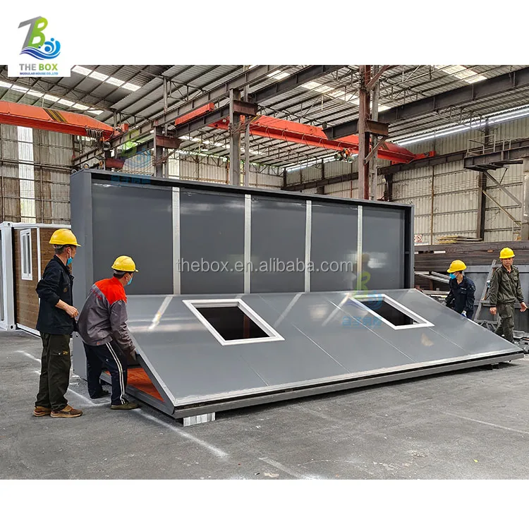 Prefabricate 2 Bedroom Luxury Design Made Wooden Modern Small  Prefab Light Steel Tiny House Modular Home Villa portable house