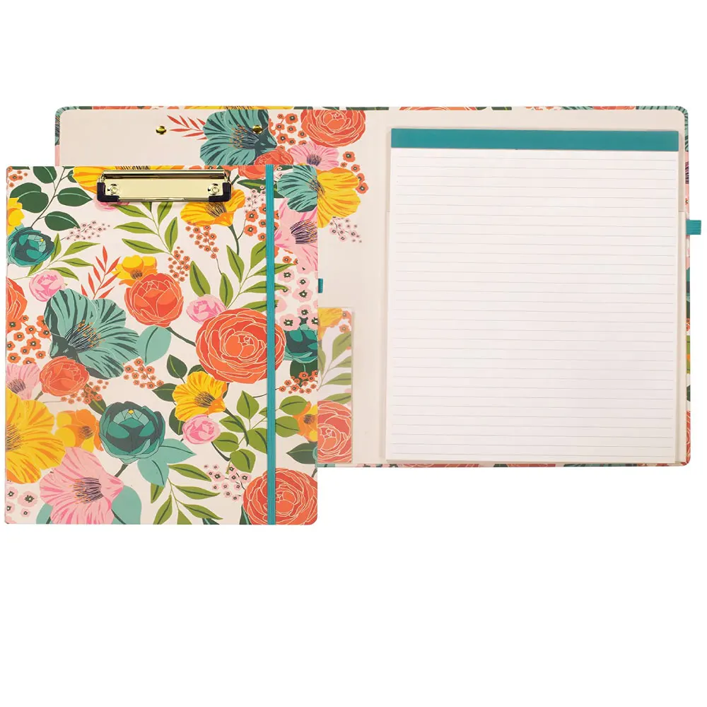 A4 Custom Logo Nursing Clipboard School Office Supply Gift Stationery Letter Pad Paper Clipboard With Storage