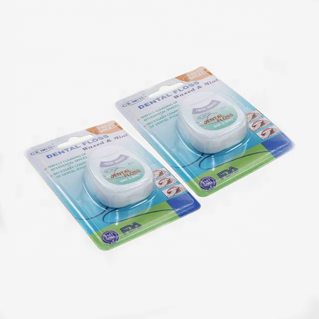 ISO CE approved high quality 50m wax and mint dental floss