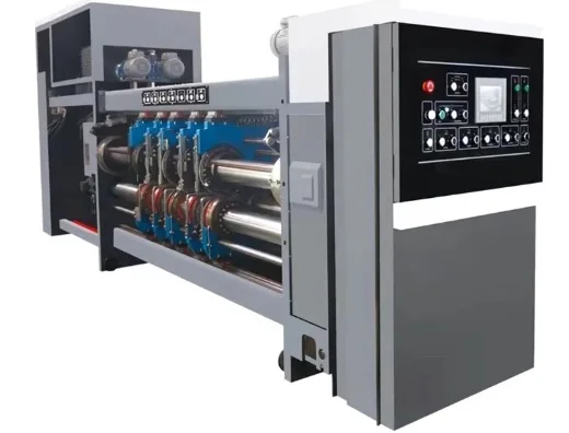 FFG High speed high quality box printing die cutting slotting folding gluing machine in line Casemaker