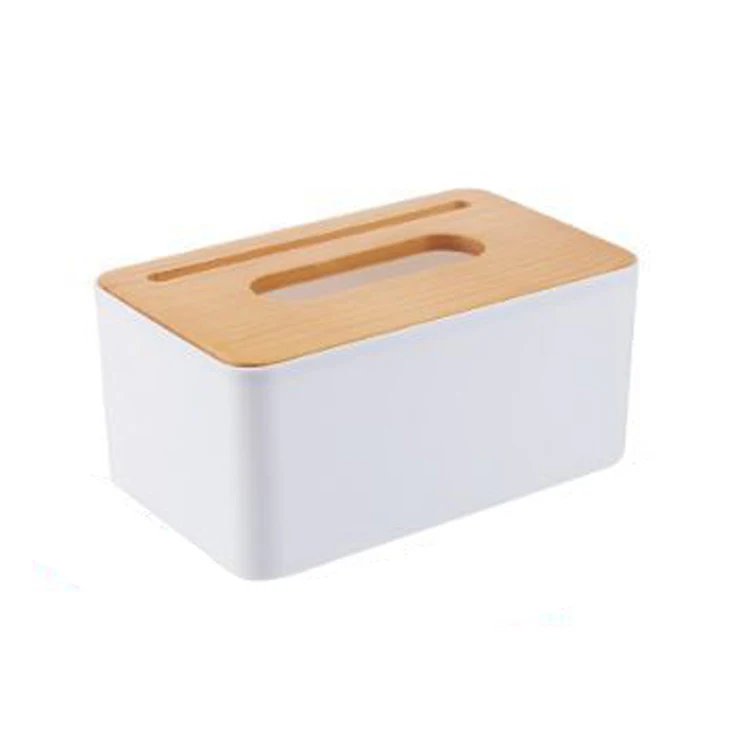 Plastic Tissue Box New Brand Modern Wooden Cover Paper with Oak Home Car Napkins Holder Case Home Organizer Decoration Tools