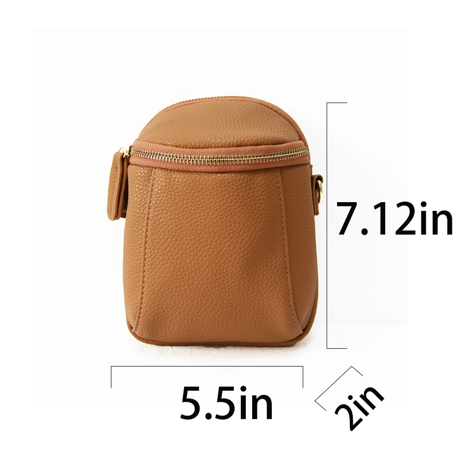 Mini Crossbody Bag PU Leather Phone Bag Pouch Ladies Girls Casual Crossbody Leather Bags Small Purses