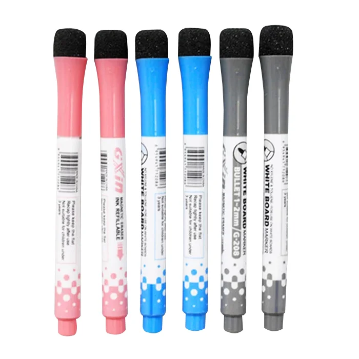 Competitive Price Multi-colored Smooth Writing Board Pen with whiteboard eraser in 3 colors dry erase marker pen