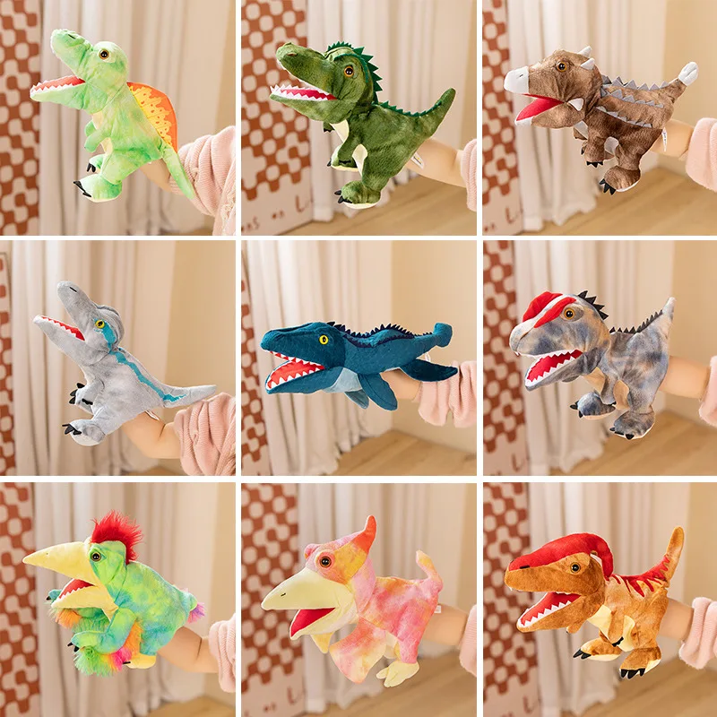 high quality Dinosaur Hand Puppet New Style Cartoon Creative Hand Puppets Plush Toy Early Education Children Gift