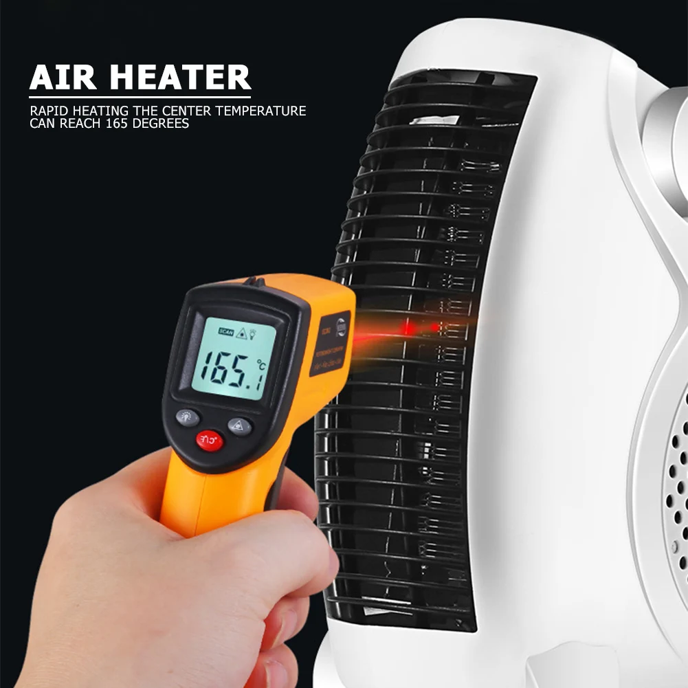 Desktop Electric 800W Heating Wire Plug In Mini Heater Rechargeable Temperature Desktop Room Heater Fan