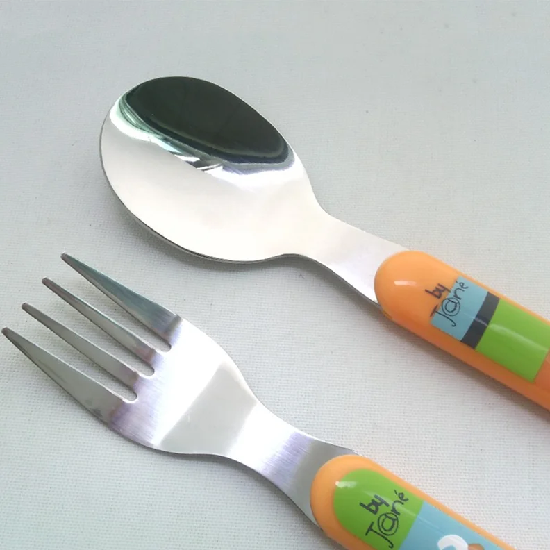 2016 Hot Sale Portable Kids Cutlery Set Baby Fork And Spoon Travel Set
