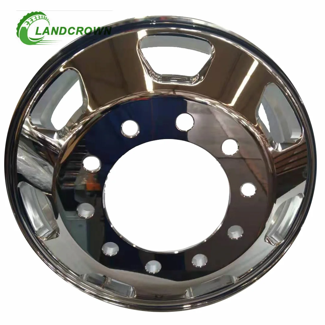 Factory Direct Sales 24.5 Inch 24.5x8.25 Forged Alloy And Aluminum Tubeless Heavy Duty Truck Wheel Rim For Truck Tire 11R24.5
