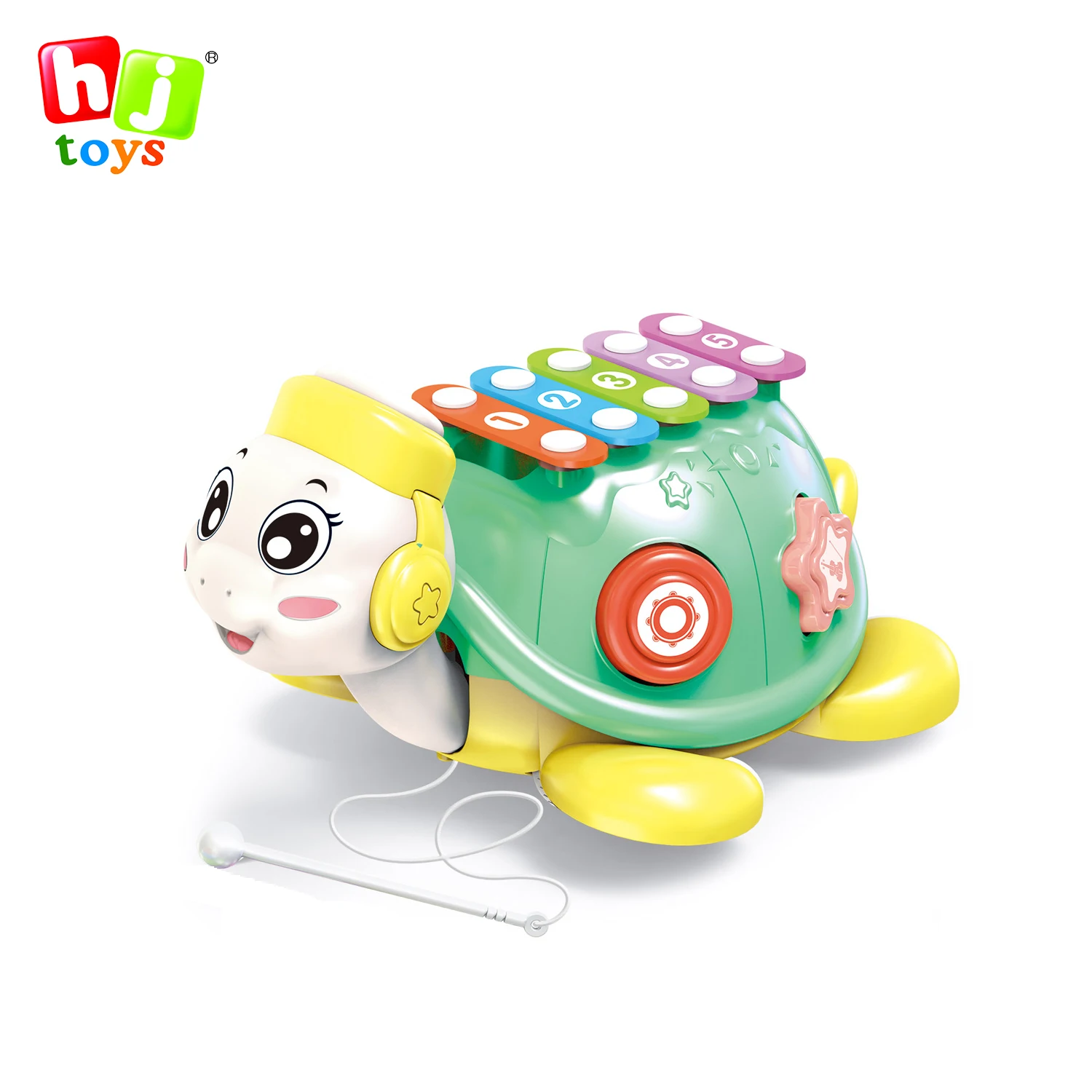 Hot sell Shaking turtle puzzle hand harp / baby toys