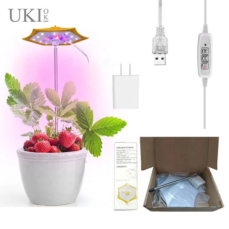 Ukiok 2022 Manufacturer Free Shipping umbrella Plant Grow light Led Indoor  Lux  Grow Light