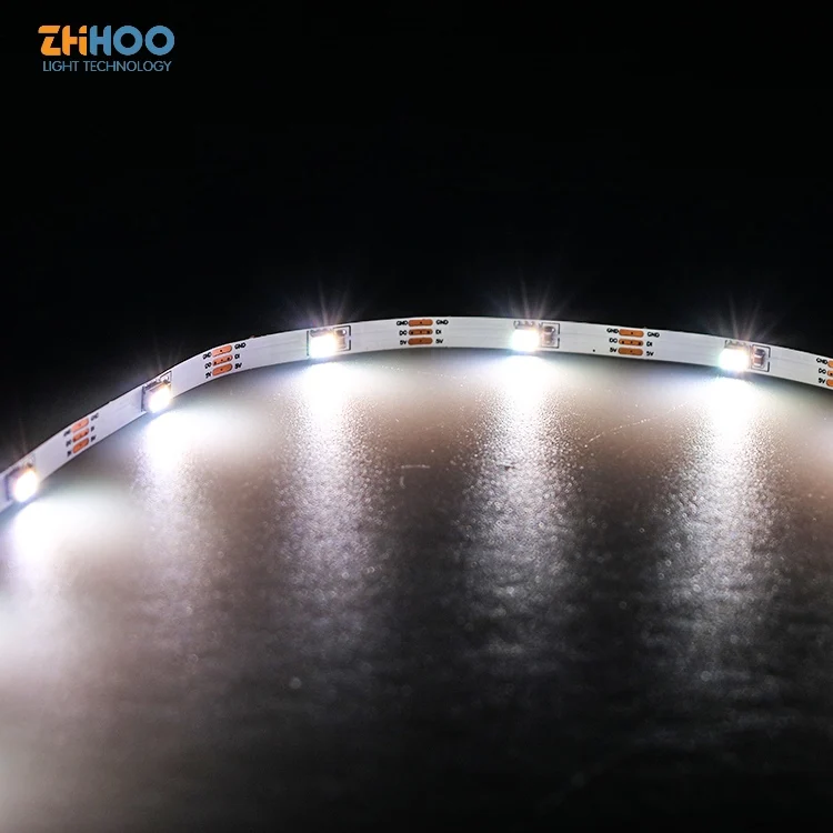 Manufacture Sk 6812 Led Strip with 12v 24v 30leds/m 5 Meter Roll Cri 85hot Sales Dream Light Led Strip RGB CHASING Color 3m Tape