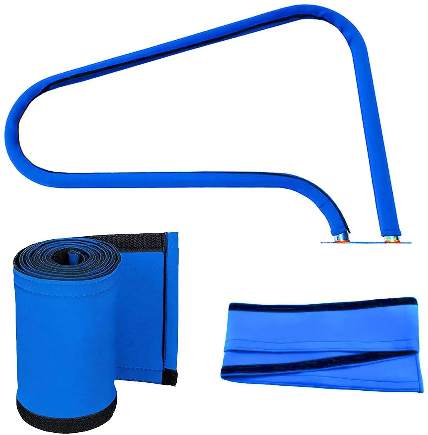 Royal Blue Swimming Pool Hand Rail Cover