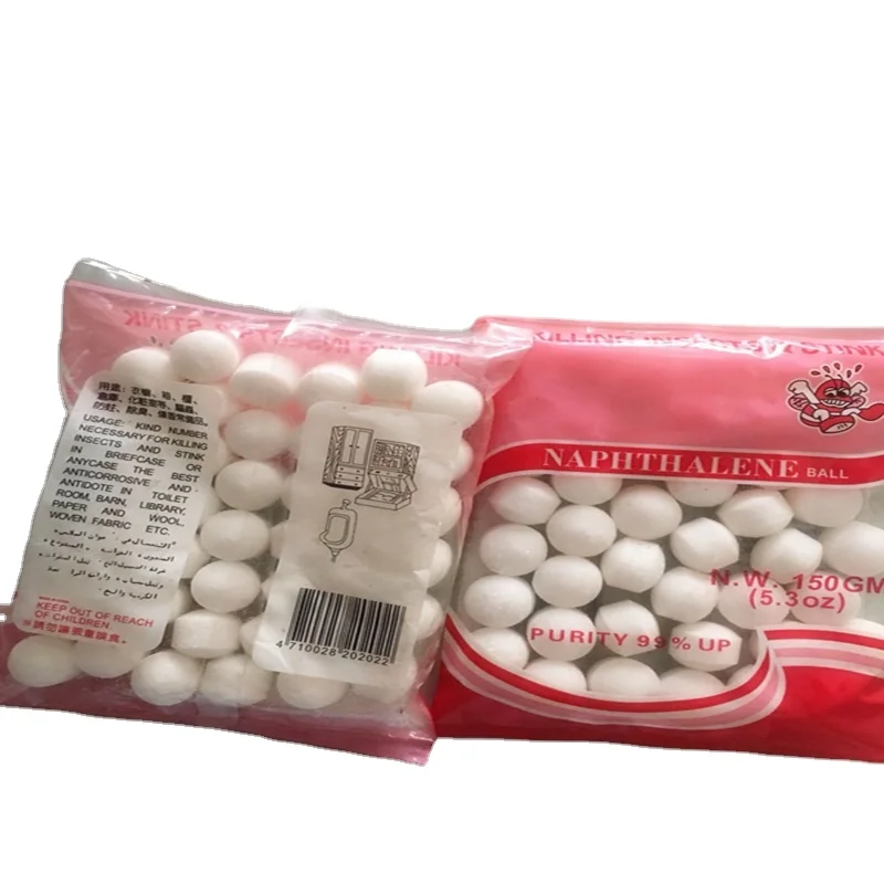 Manufacturers 99% Pure 150g Moth balls refined naphthalene