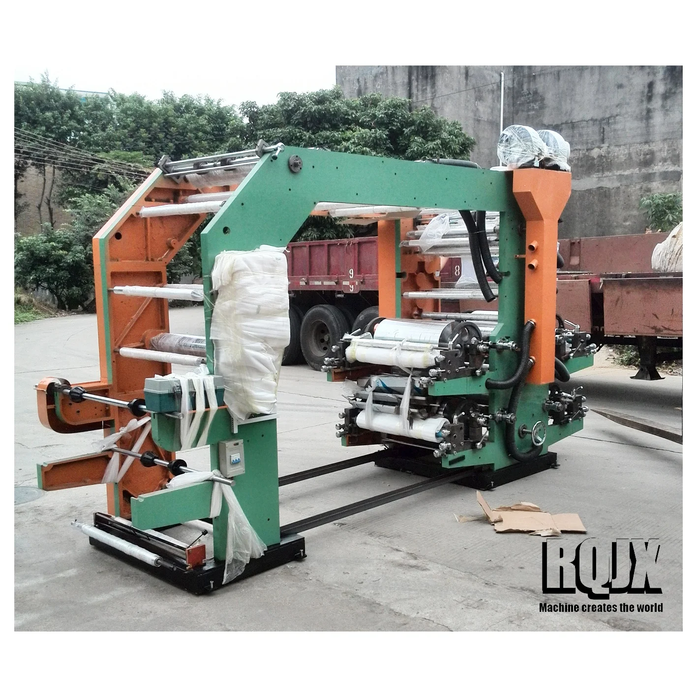 Label Logo 1 to 12 Color Marketing Hot Key Motor Plastic Bag PVC EPE Flexographic Flexo Printing Machine