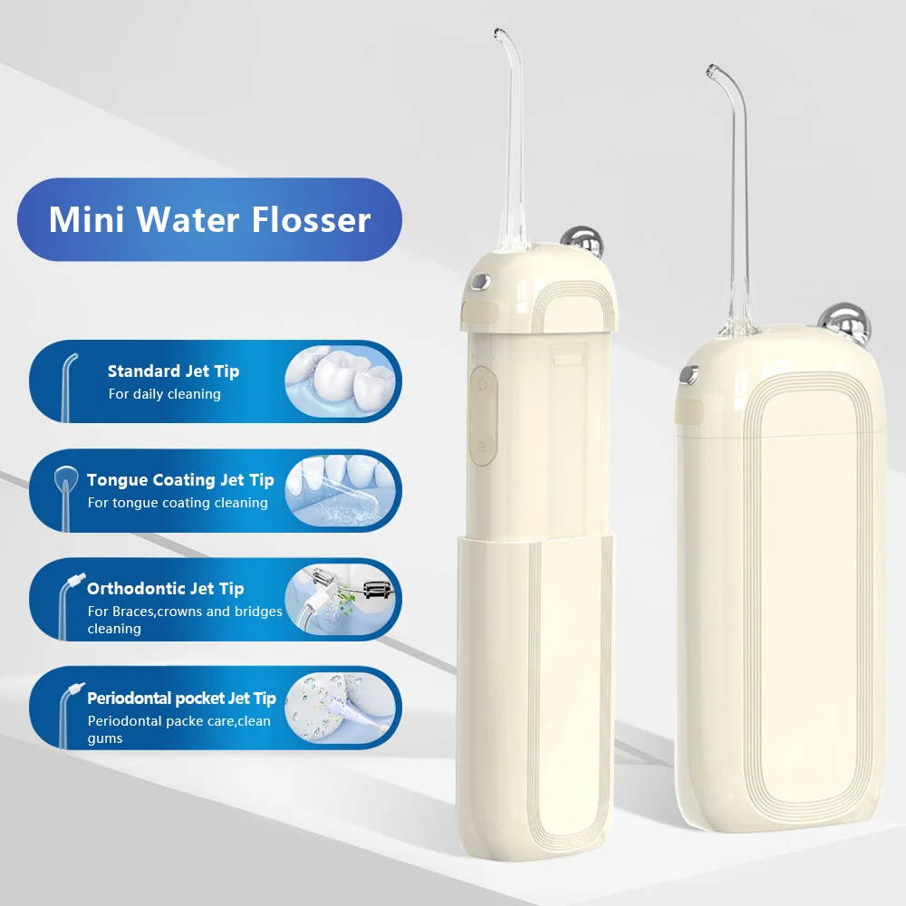 2023 Christmas gift mini portable color custom logo water flosser oral irrigator for lovers & children use