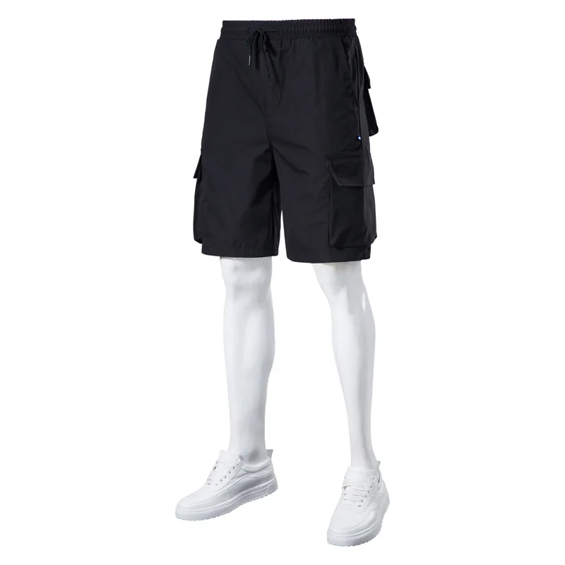 Latest Design Summer Trendy Cargo Shorts With Pockets for Cool Guys Baggy Short Pants With Elastic Waist Shorts