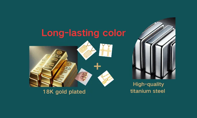 Мужское колье из нержавеющей стали