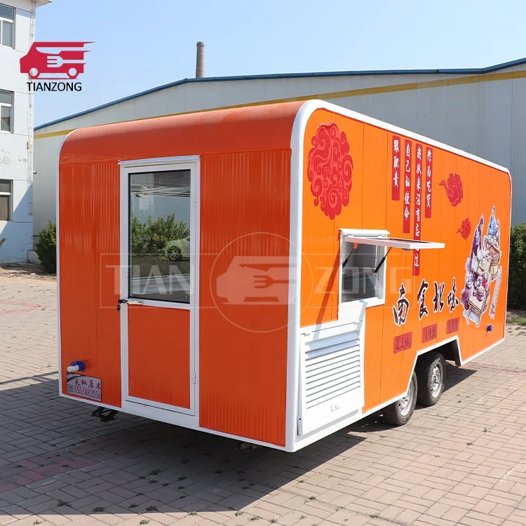 Catering concession food trailers fully equipped foodtruck fast food cart coffee ice cream mobile kitchen food truck