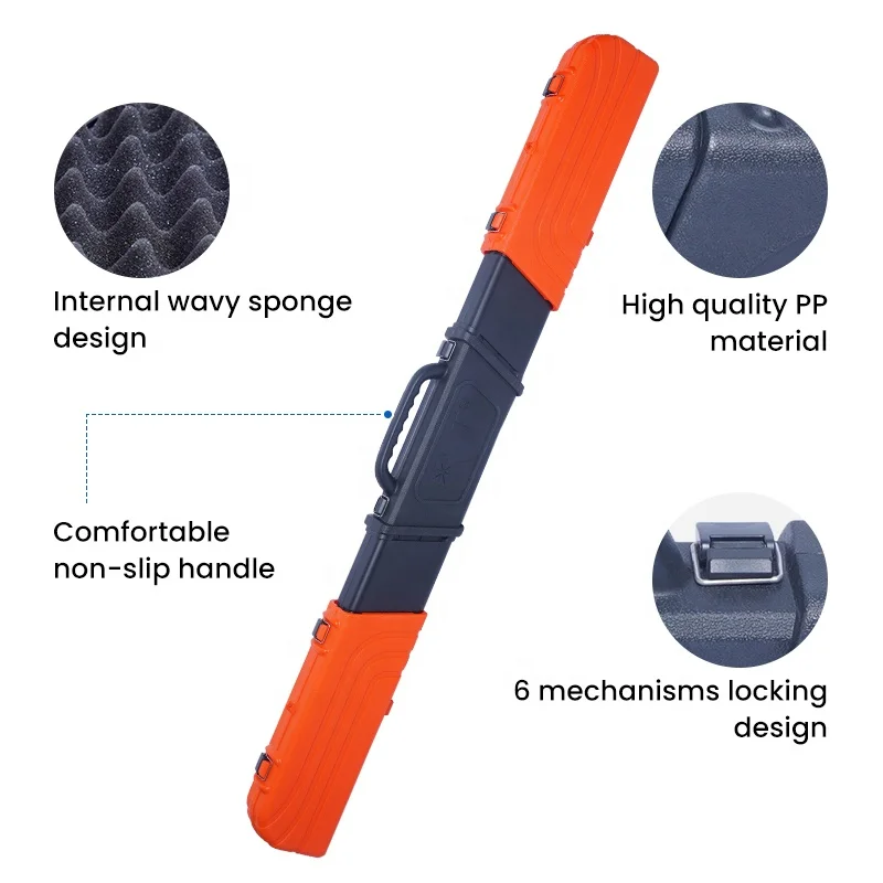 151*25 *11cm portable waterproof spinning fishing rod hard case for fishing