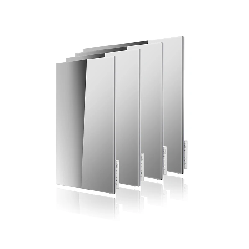 Home Wall Mounted Infrared Radiant Ceiling Room Panel Carbon Crystal  Electric Glass Infared Panel Heaters With Thermostat