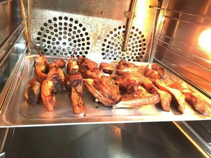 Stainless steel Commercial electric perspective convection bakery oven with 2 fans