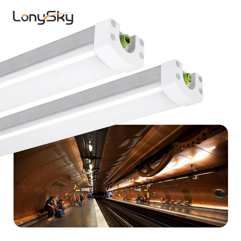 indoor surface mounted linkable 4Ft 40W 1200mm Ip66 Waterproof Dust Proof tri proof Linear Led Triproof Light Fixture