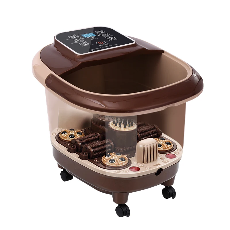 Health Care Portable Shiatsu Pedicure Light Relaxing Multifunction Foot Spa Bath Massage Machine with Heat