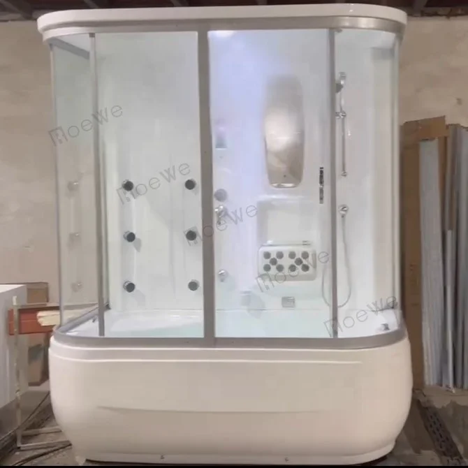 Luxury Showers Bathroom Steam Box Indoor Cabins Style Shower Rooms w Massage whirlpool Bathtub in