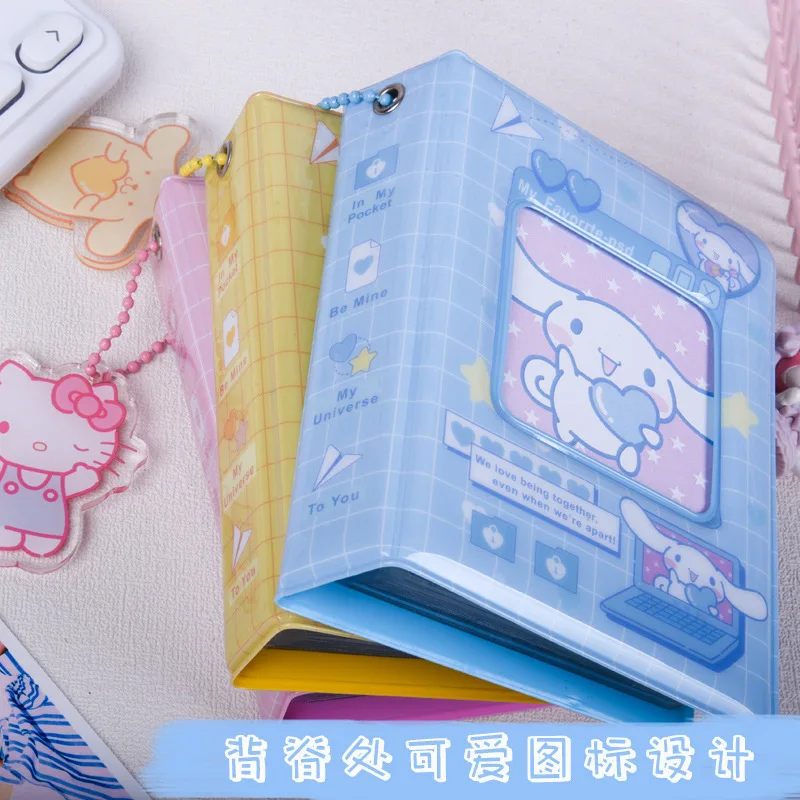 New Style 3-Inch Sanrio Kuromi Storage Photo Album Gift Sanrio Card Holder Mini Truck Card Binder Free kawaii Sanrio Ornaments