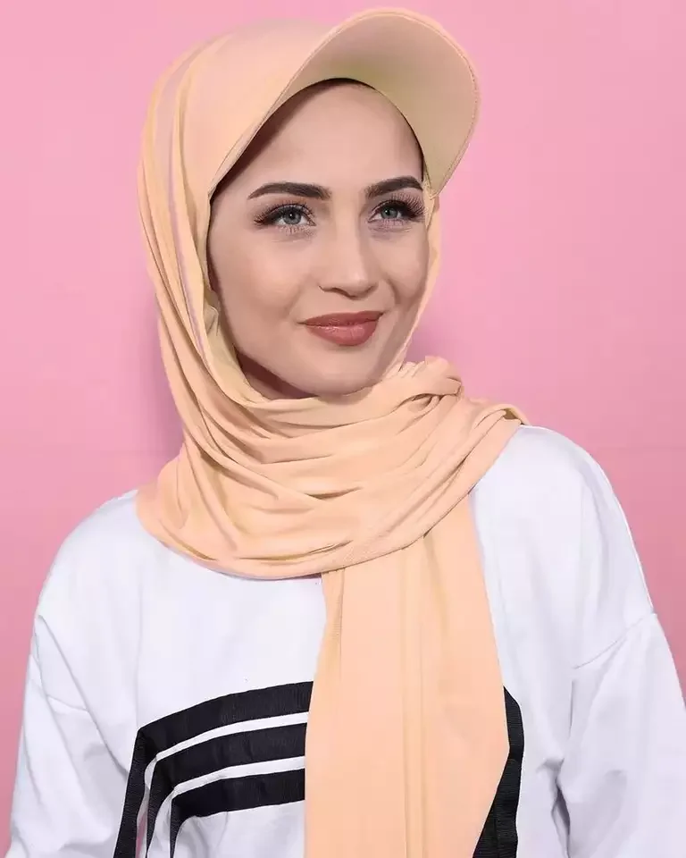Wholesale Muslim Women Cylinder Head Inner muslim women hijab mousseline bonnet scarf hijab jersey cap