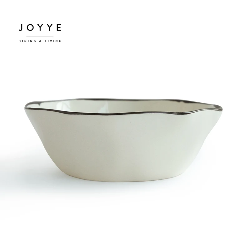 Joyye 5/7/12 inches  white ceramic rice bowl ceramic white color ceramic popcorn bowls