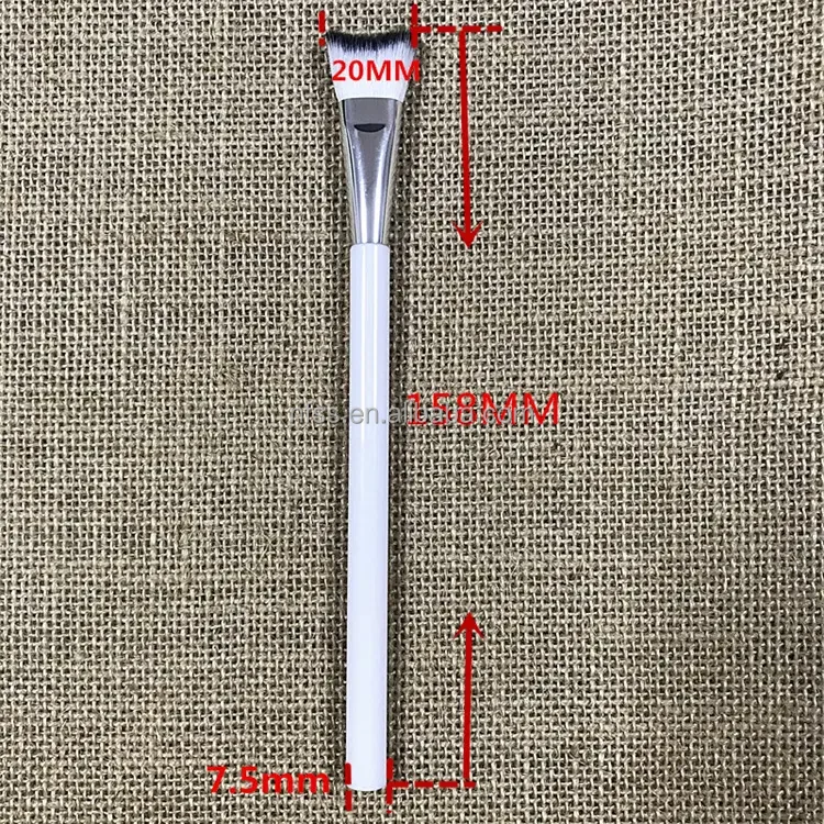  Private Label Eyeshadow Cleansing Remover Lash Extension Cleanser Cleaning Makeup Brushes Curved Fluffy Eyelash  Brush