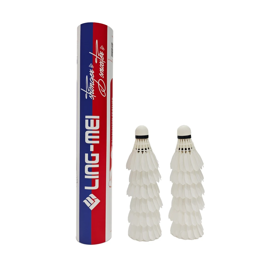 Lingmei Class A Goose Feather Badminton Shuttlecock Lingmei 80 Super Grade Shuttlecock For Tournment