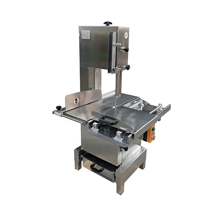 Automatic commercial/industrial bone cutter/meat band saw for cutting frozen meat bone and chicken