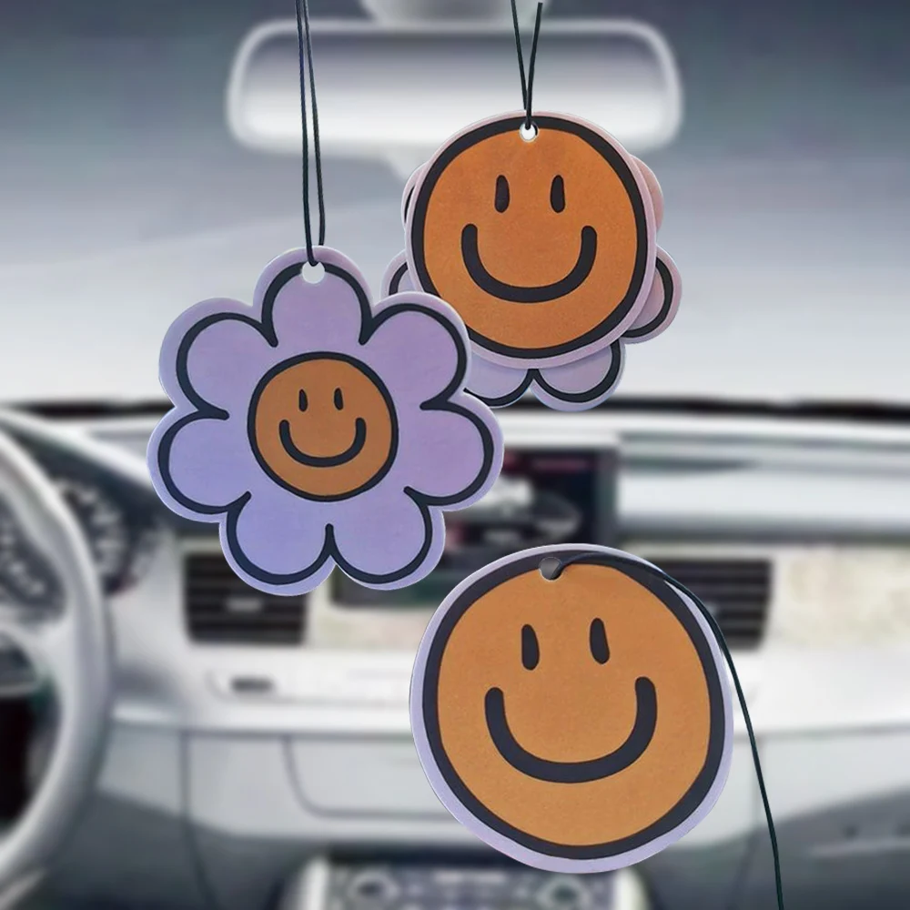 Custom own logo home car accessories blank sublimation sweet scents paper car air freshener