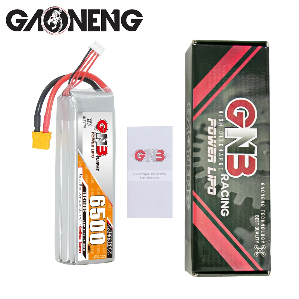 GNB GAONENG 6500 мАч 3S 11 4 в 70C 140C LiHV XT60 RC LiPo аккумулятор Радиоуправляемый автомобиль Дрон радиоуправляемая лодка