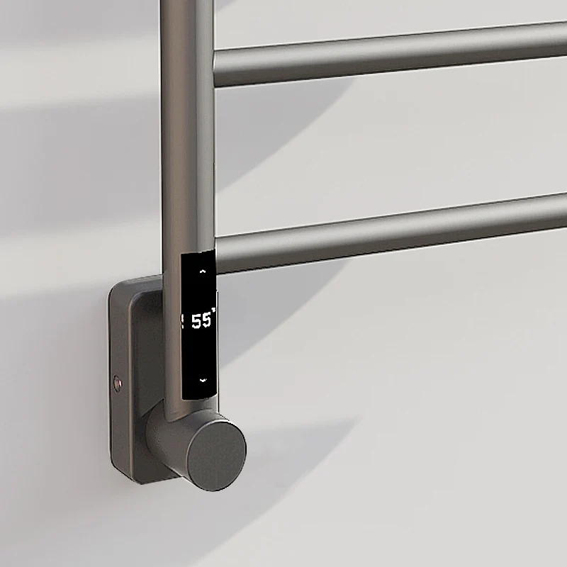 304 Stainless Steel Electric Towel Rack with Timer Smart Temperature Control 3-5-bar Rails Towel Warmer