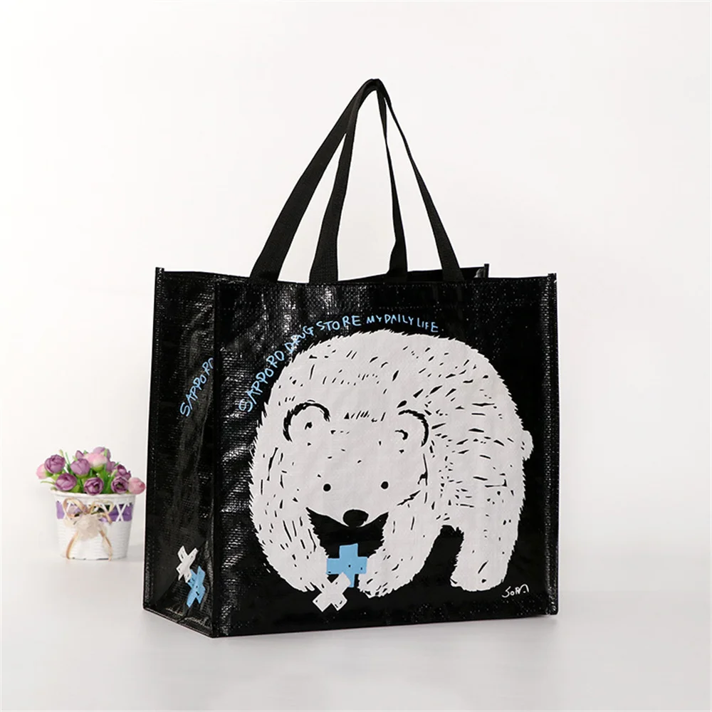 Plastic woven Bag Beautifully Printed Pp Woven Plastic Shopping Bag Pp Non Woven Laminated Shopping Bag