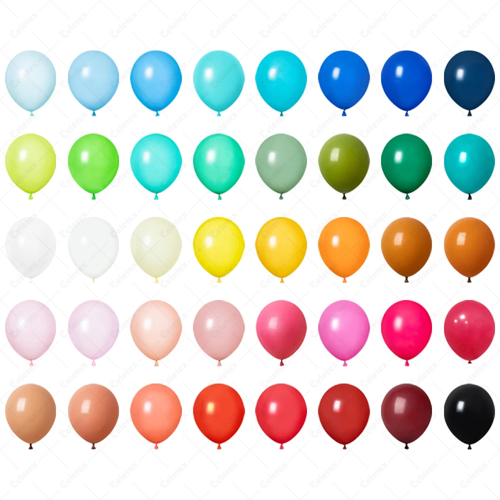 Happy Birthday Party Assorted 100pc Small 10 Inch Biodegradable Latex Balloons White Plain Balloon Standard Color Latex Balloon