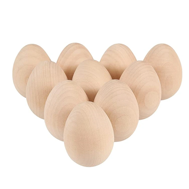 Creative Diy Wooden Easter Egg Easter Painting Wooden Egg Decoration