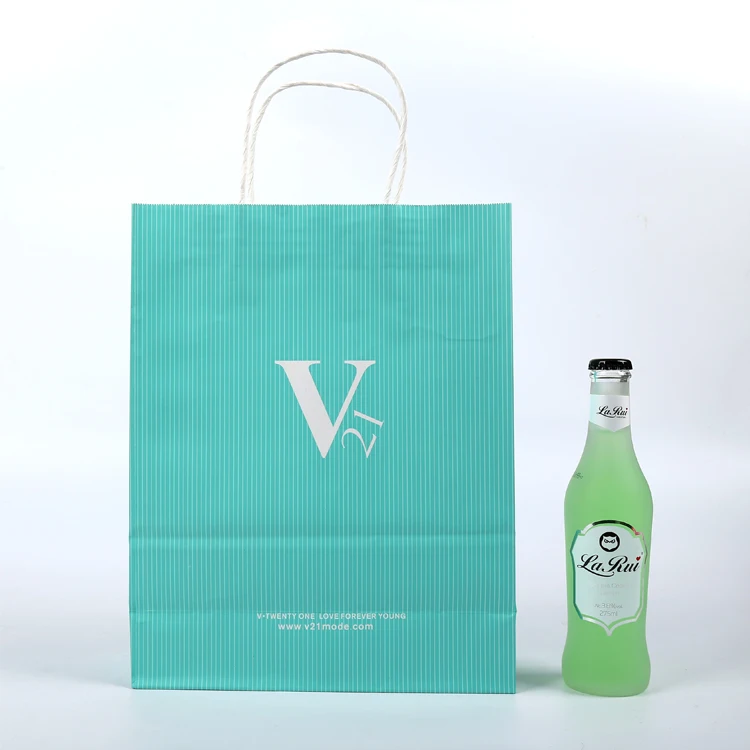 Competitive Price Biodegradable Firm Bottom Durable Paper Bag Garment Craft Paper Bag With Handle