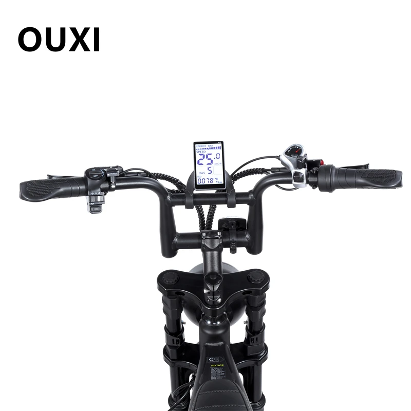 USA Warehouse OUXI V8 Alloy 20 Inch Air Tires Electric Bike 1000W 48v 750w Vintage Electric Fat Tire Bike With Rear Sea