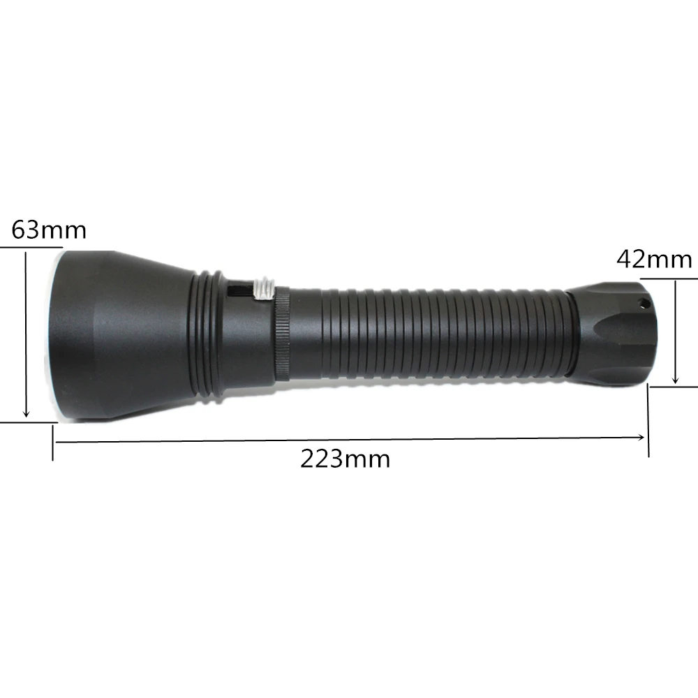 Wholesale High Quality Xhp70 Xhp50 Led 4200 Lumens Yellow/white Light Tactical Waterproof F8 Underwater Diving Flashlight