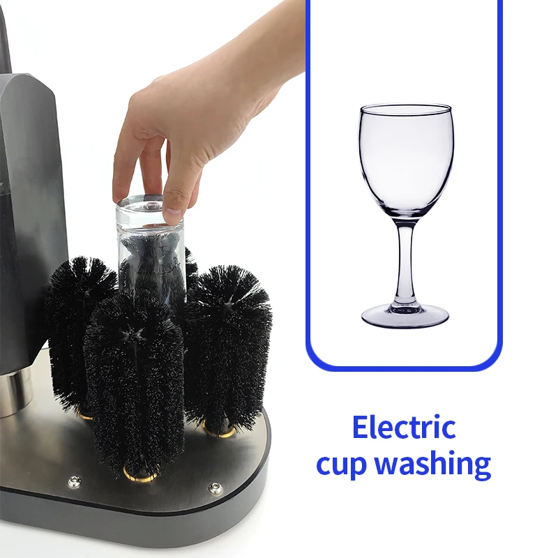 Bar Accessories Kitchen Bar Hotel Quick Remove Stain Washer Jar Glass Bottle Washer Machine Glass Wash And Dryer Cup Washer