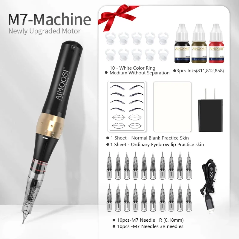 Tattoo handle Tattoo Machine set Microblading Eyebrow PMU Gun Pen Needle Permanent Makeup Machine Professional Supplies Beginner