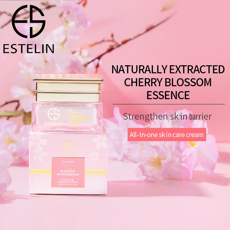 ESTELIN Skin Care Cherry Blossoms Micro-Nutritive Regeneration Cream 50g Moisturizing nourishing Smoothing Facial Cream